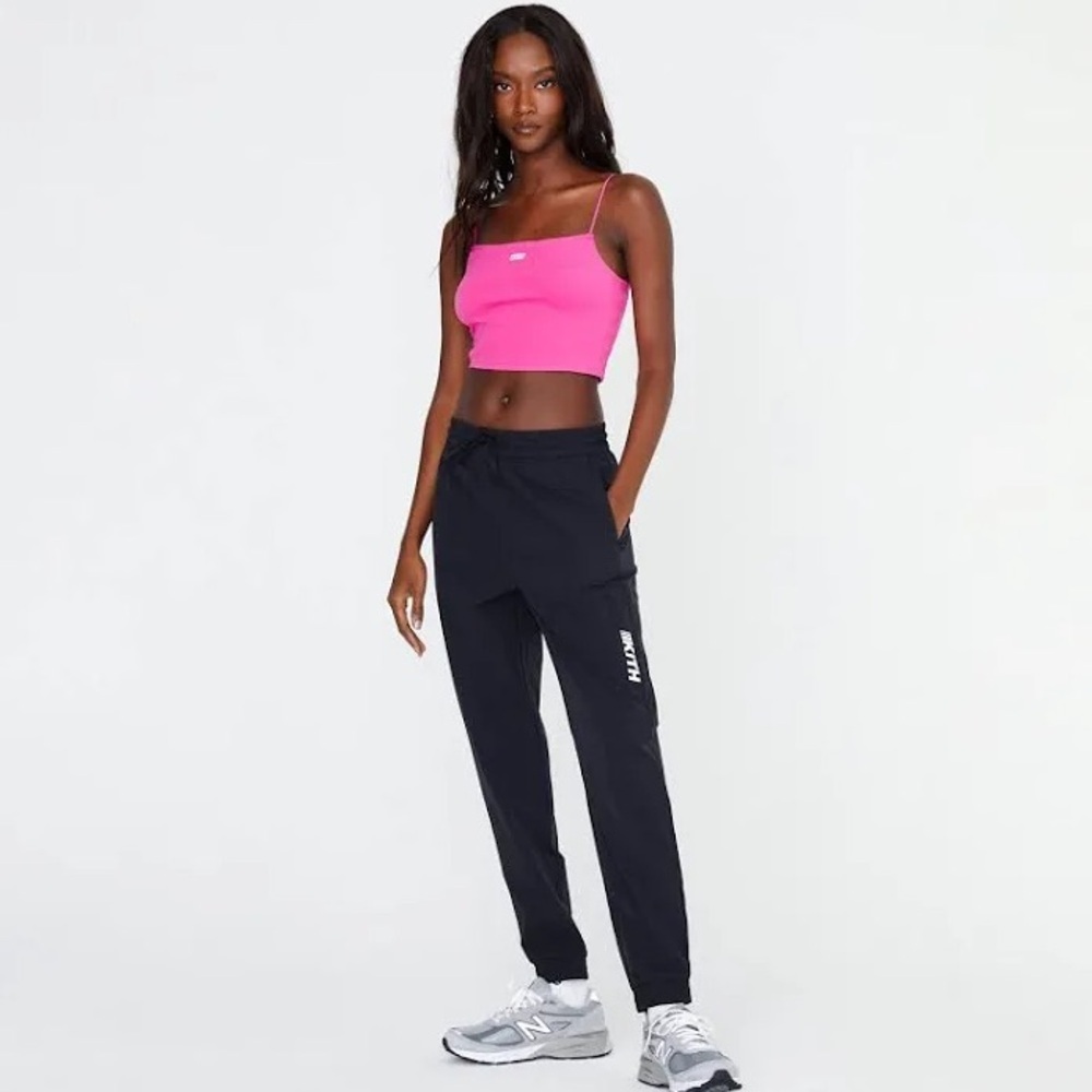 KITH Keala Black Nylon Graphic Track Pants Joggers Sweats
